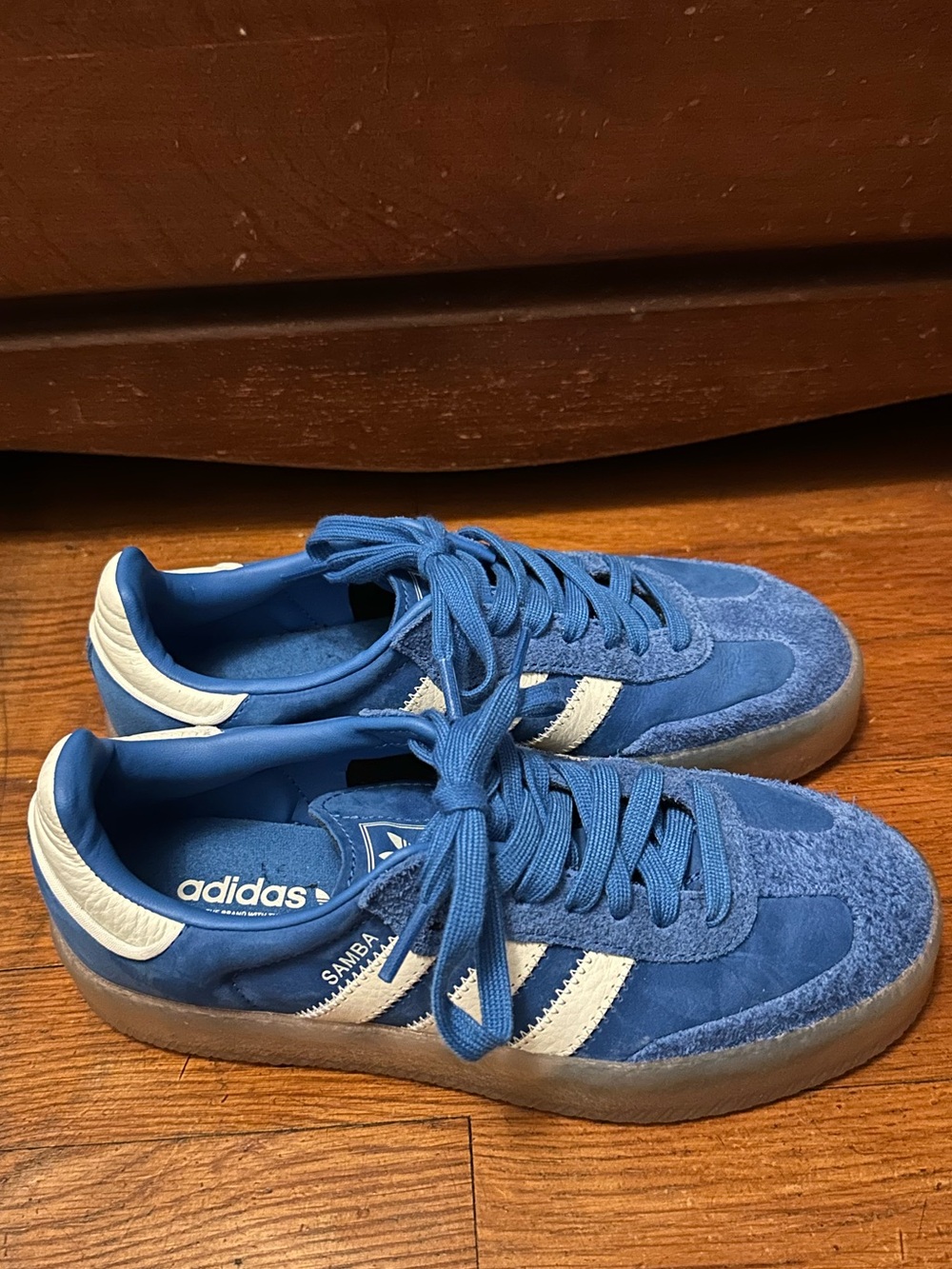 Adidas blue Sambae sneakers